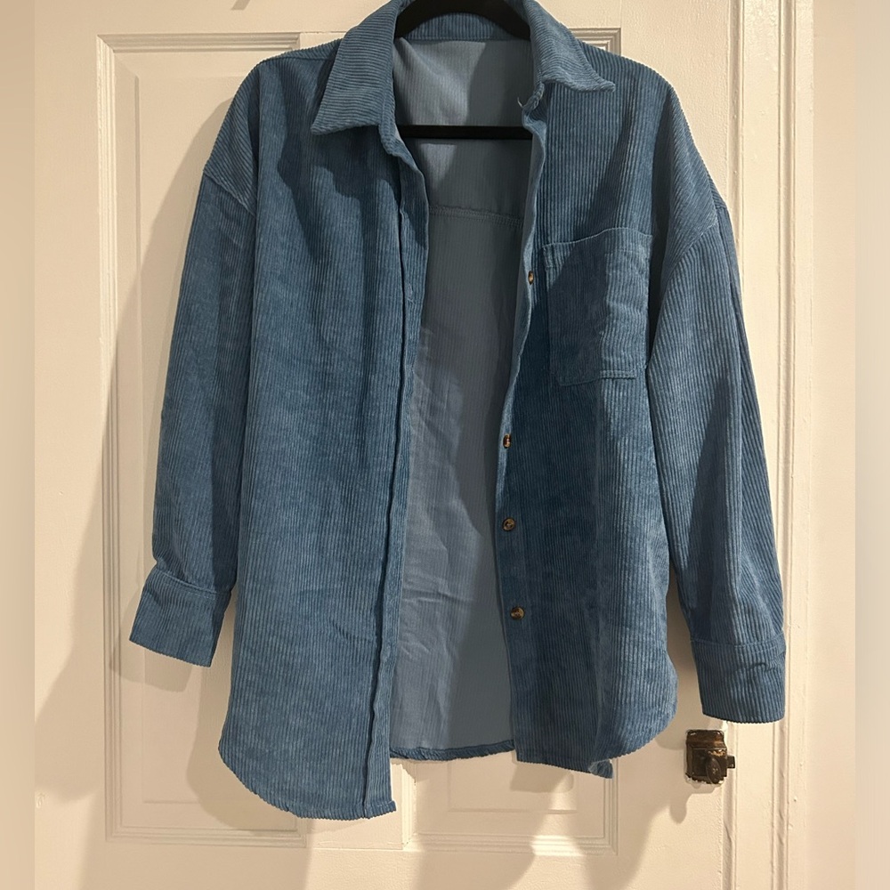 Blue corduroy flannel / button up